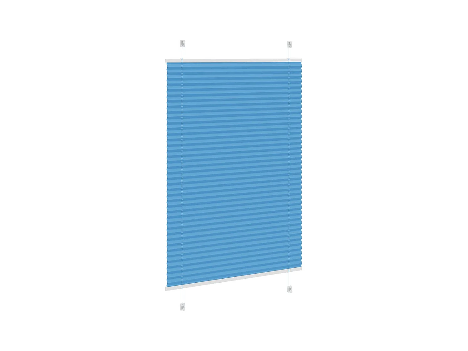 Store plissé bleu 90x100 cm largeur du tissu 89,4 cm polyester