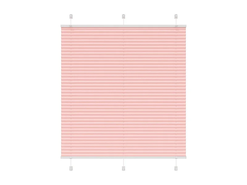 Estor Plisado rosa 120x100 cm Tela Ancho 119,4 cm Poliéster