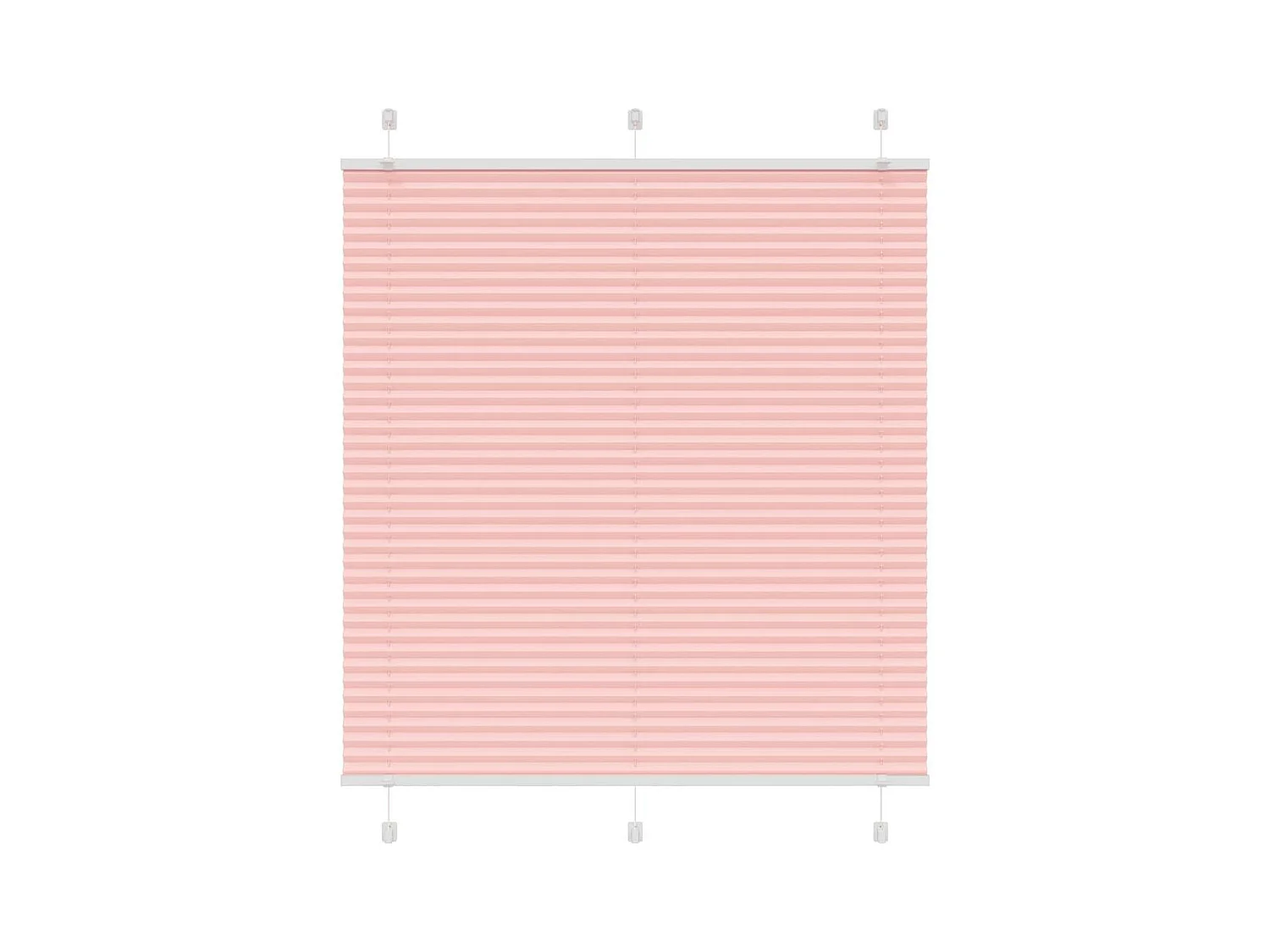 Plissé rolgordijn 120x100cm stofbreedte 119,4cm polyester roze