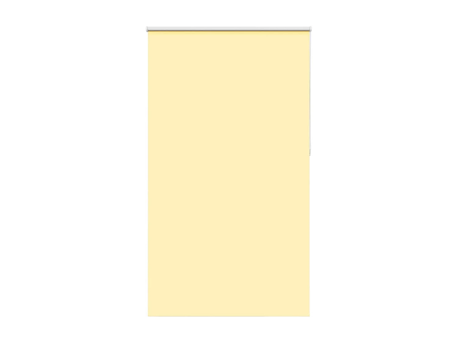 Store enrouleur occultant jaune largeur du tissu 126,6 cm