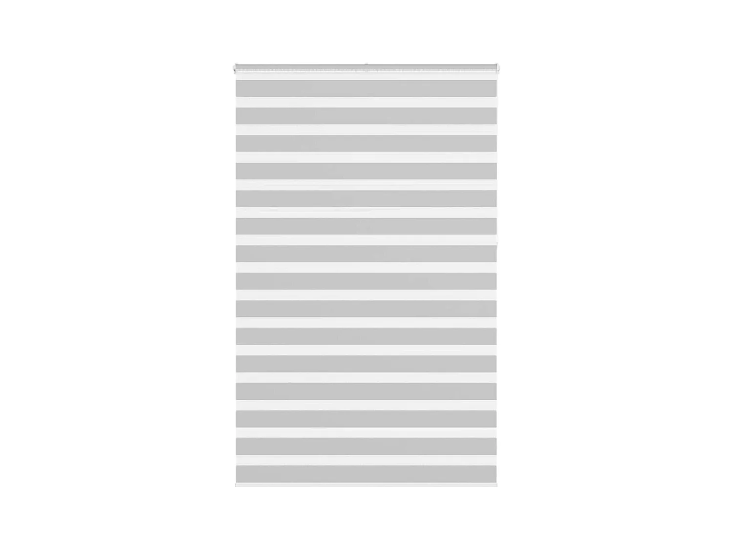 Zebra rolgordijn 150x230 cm stofbreedte 145,9 cm lichtgrijs
