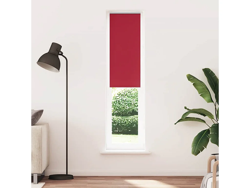Estor Enrollable Opaco Rojo 60x230 cm Tela Ancho 55,7 cm