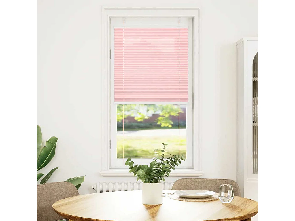 Estor Plisado rosa 55x150 cm Tela Ancho 54,4 cm Poliéster