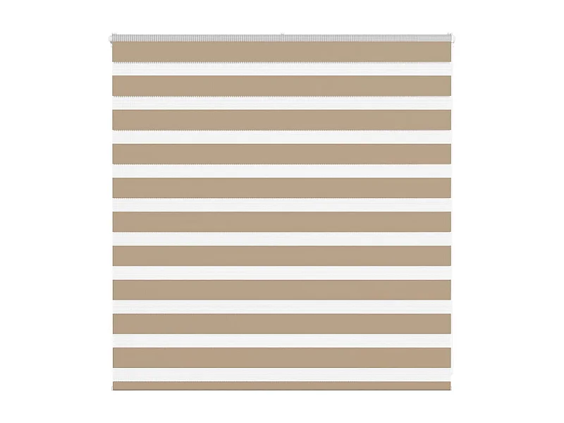 Zebra Blind 140x100 cm stofbreedte 135,9 cm polyester zandbruin