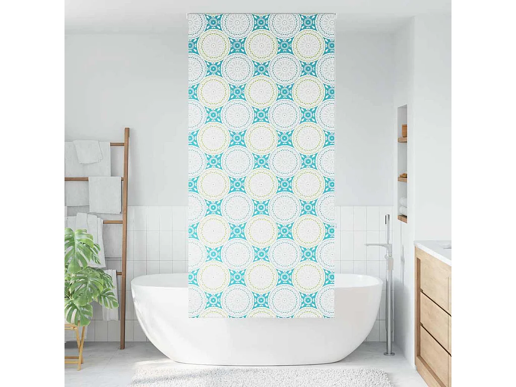 Store enrouleur de douche 90x240 cm largeur du tissu 86 cm