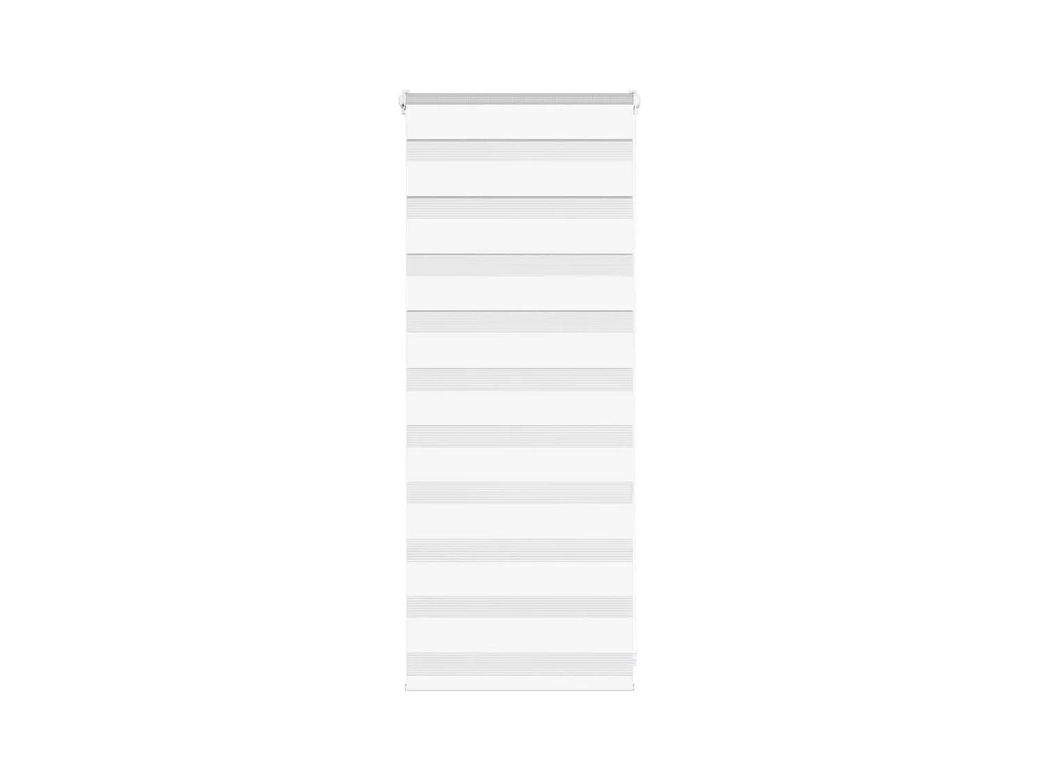 Zebra rolgordijn 65x100 cm stofbreedte 60,9 cm polyester wit