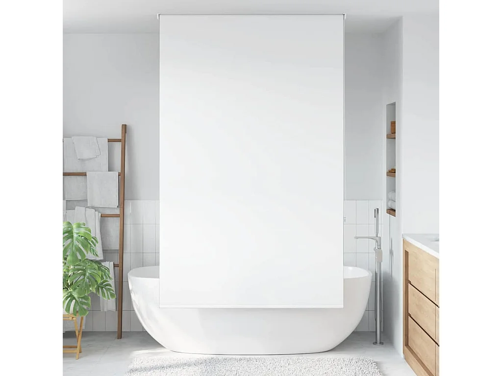 Store enrouleur de douche 130x240 cm largeur du tissu 126 cm