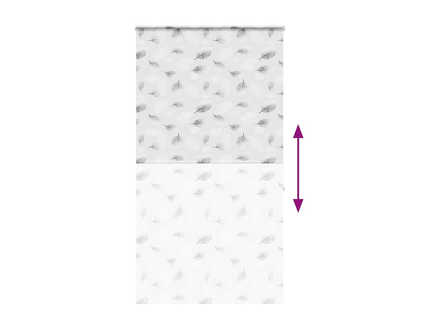 Store enrouleur de douche avec cassette largeur du tissu 116 cm