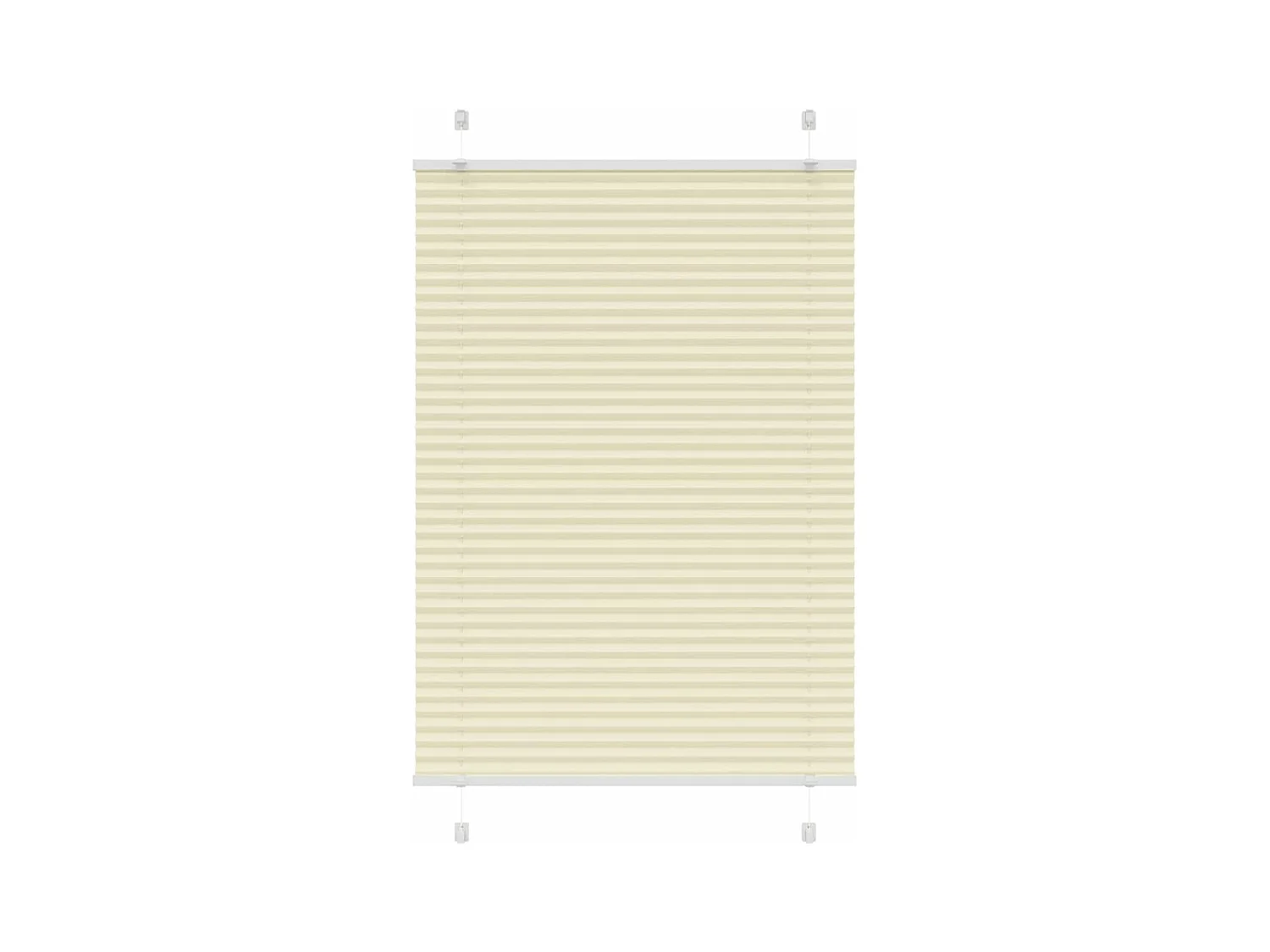 Store plissé crème 90x150 cm largeur du tissu 89,4 cm polyester