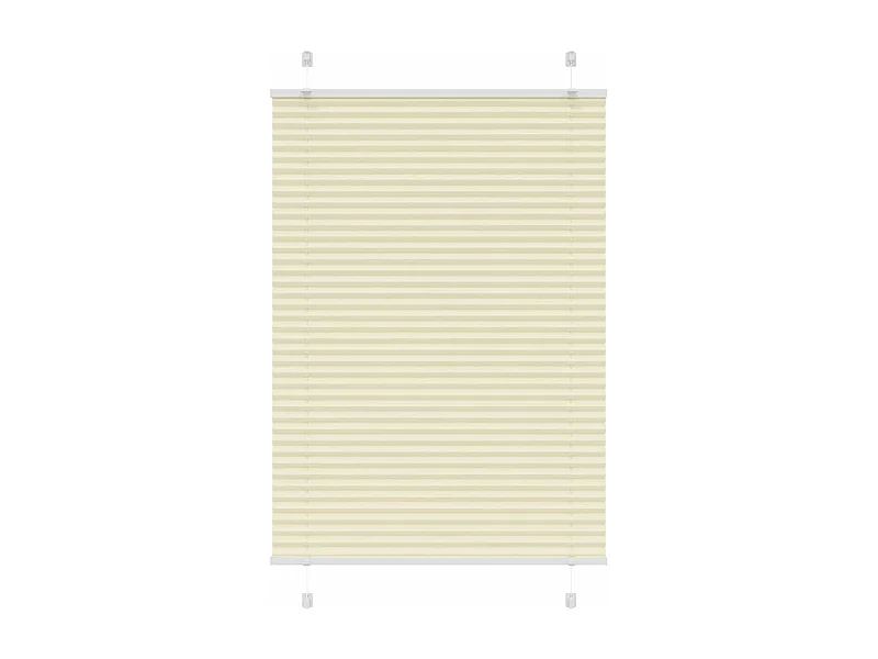 Estor Plisado crema 90x150 cm Tela Ancho 89,4 cm Poliéster