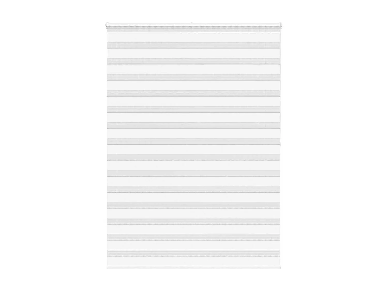 Store zèbre blanc 155x200 cm largeur du tissu 150,9cm polyester