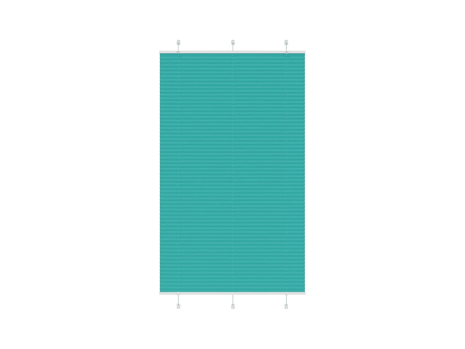 Store plissé vert pétrole 115x200cm largeur du tissu 114,4cm