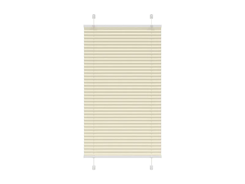 Store plissé crème 80x150 cm largeur du tissu 79,4 cm polyester