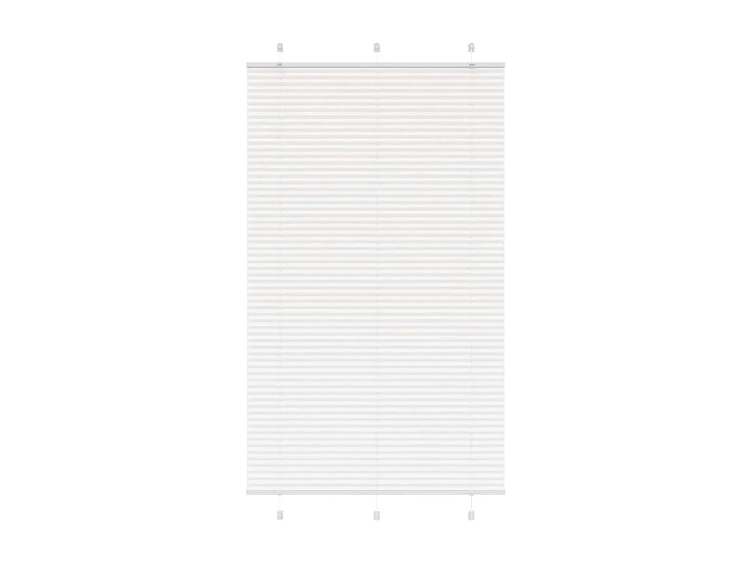 Store plissé blanc 120x200cm largeur du tissu 119,4cm polyester