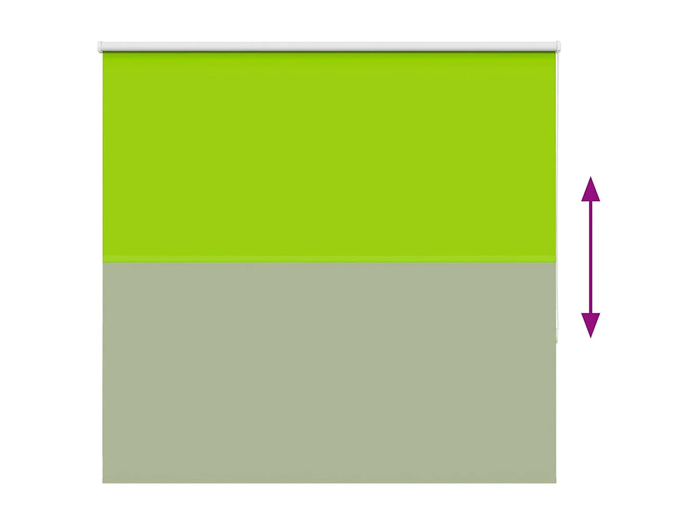 Persiana de enrolar 145x130 cm largura tecido 141,6cm poliéster