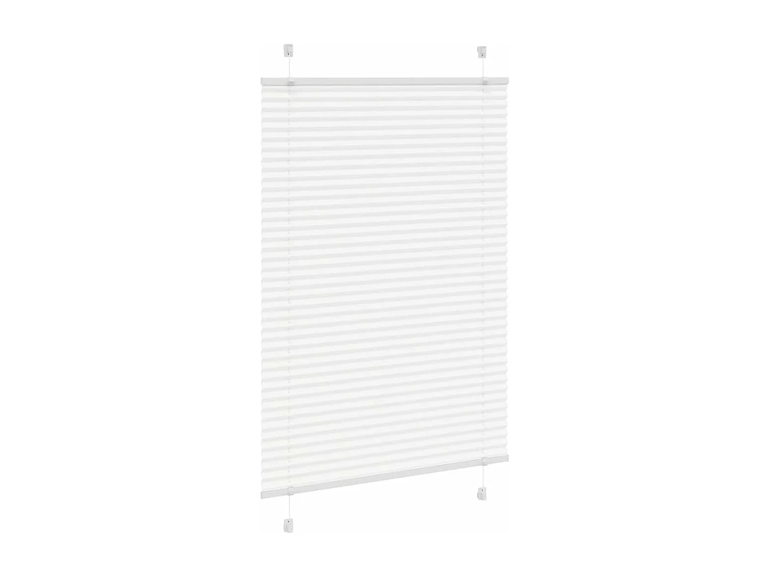 Store plissé blanc 90x100 cm largeur du tissu 89,4 cm polyester