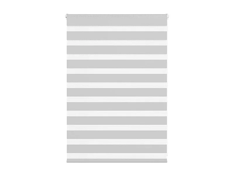 Store zèbre gris clair largeur du tissu 105,9 cm polyester