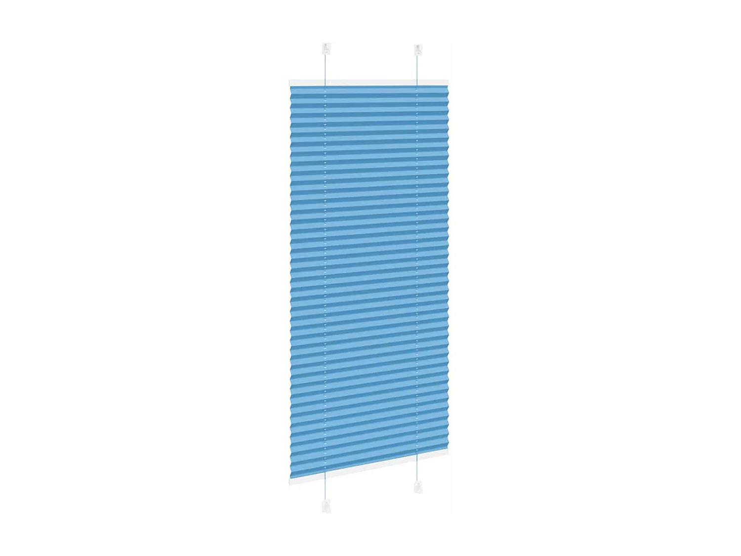Store plissé bleu 60x150 cm largeur du tissu 59,4 cm polyester