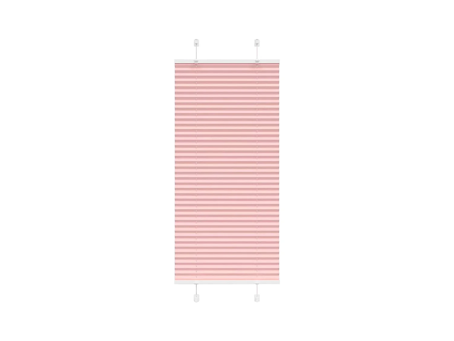 Plissé rolgordijn 60x100 cm stofbreedte 59,4 cm polyester roze