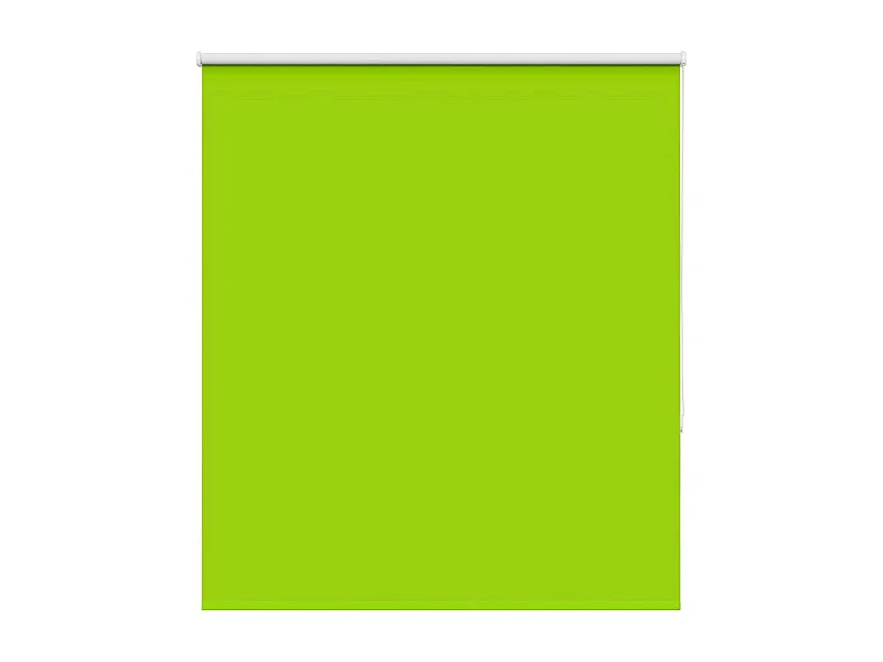 Estor Enrollable Opaco hojas verde 125x150cm Tela Ancho 121,6cm