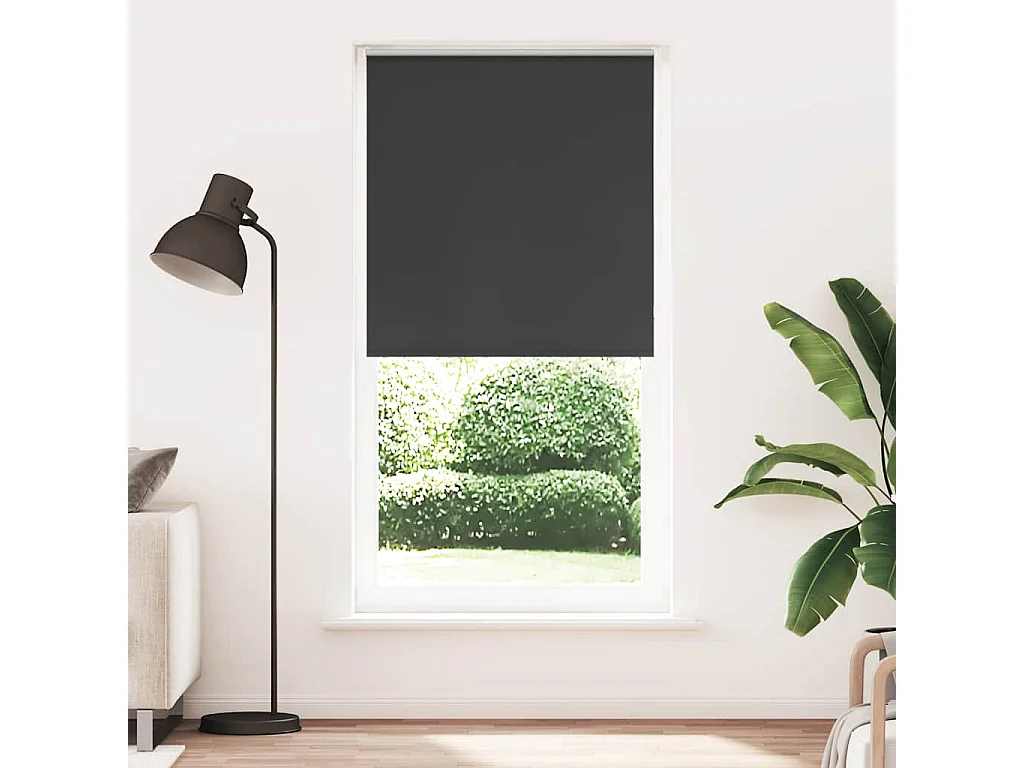Estor Enrollable Opaco negro 110x210 cm Tela Ancho 105,7 cm