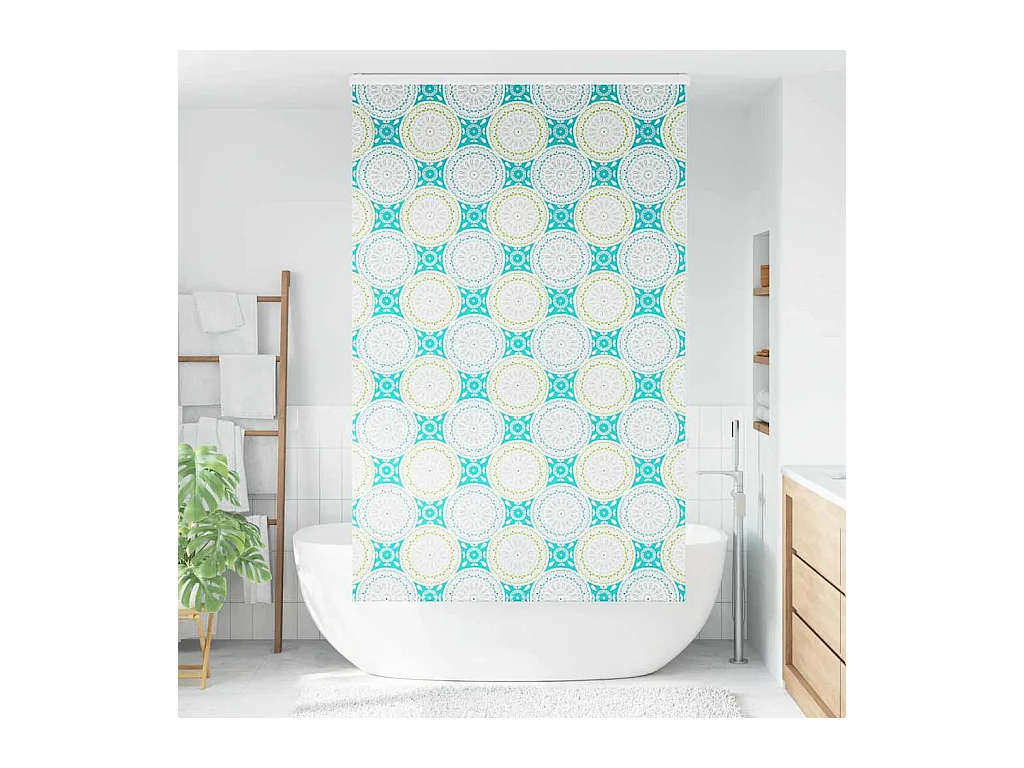 Doucherolgordijn met cassette 140x240 cm stofbreedte 136 cm
