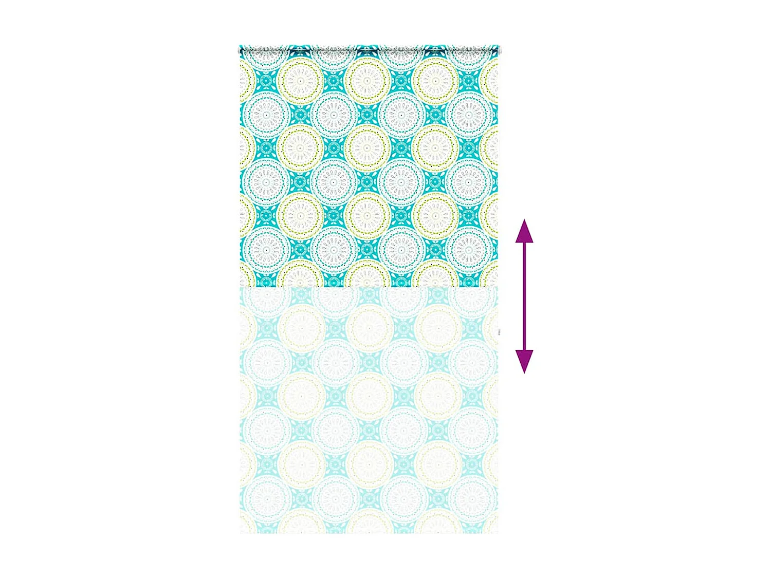 Store enrouleur de douche avec cassette largeur du tissu 136 cm