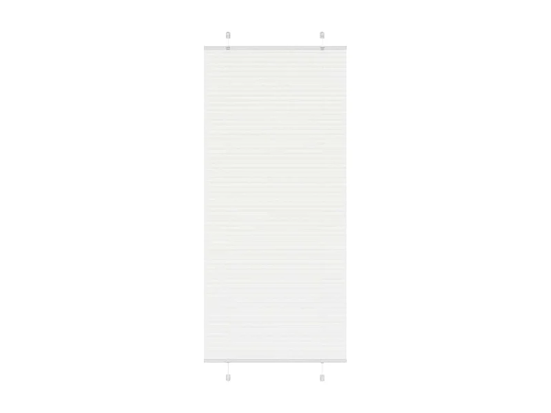 Store plissé blanc 90x200 cm largeur du tissu 89,4 cm polyester