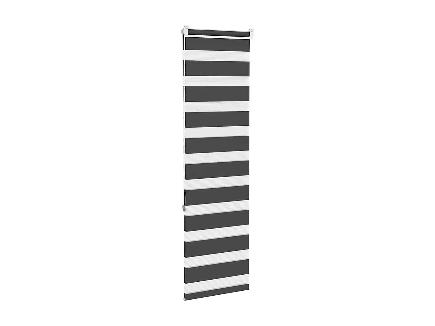Zebra rolgordijn 40x150 cm stofbreedte 35,9 cm zwart