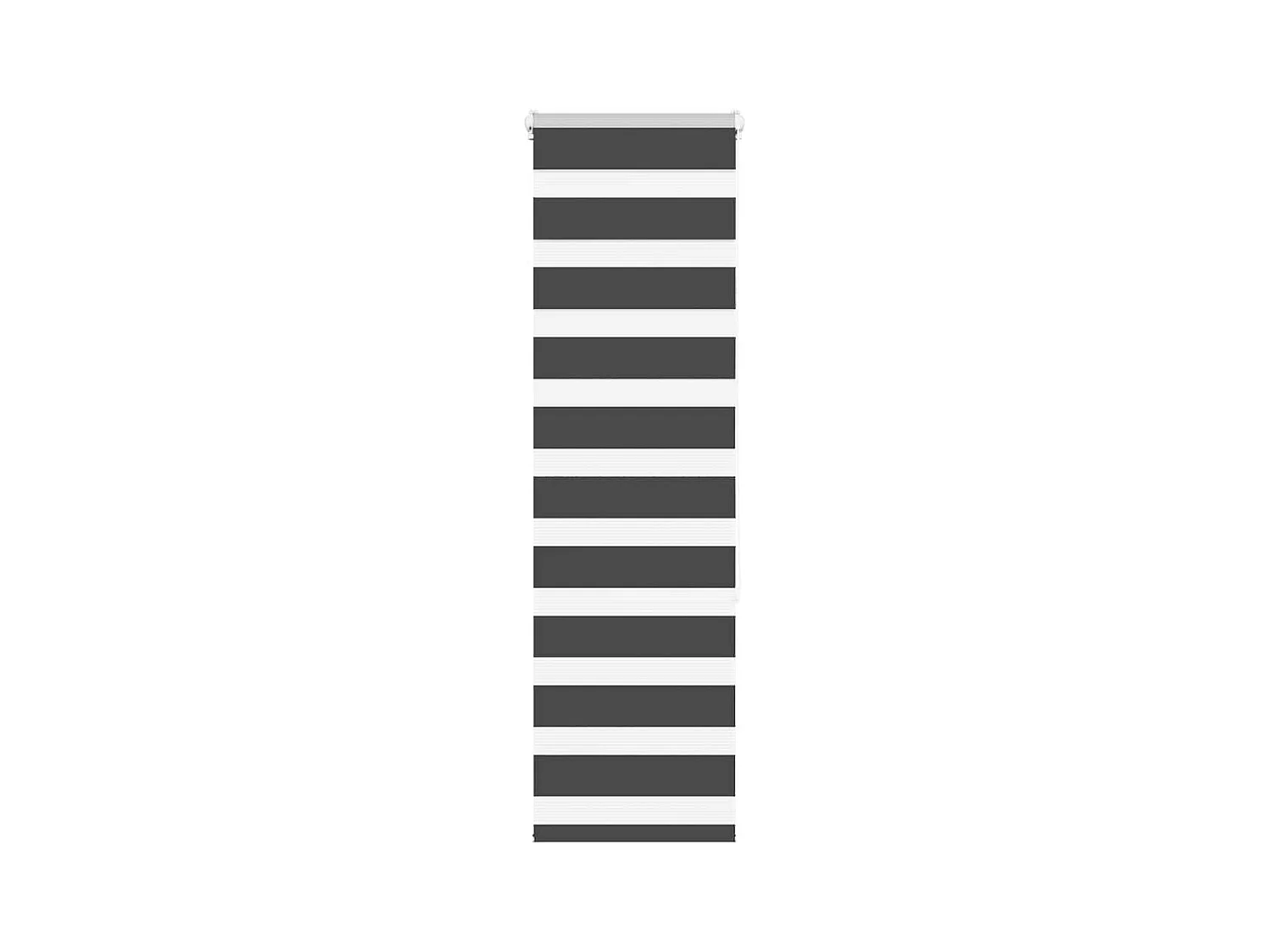 Estor cebra negro 40x150 cm tejido ancho 35,9 cm poliéster