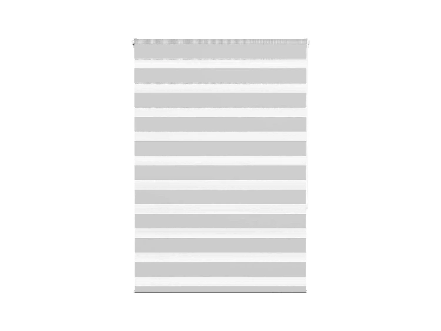 Zebra rolgordijn 105x150 cm stofbreedte 100,9 cm lichtgrijs