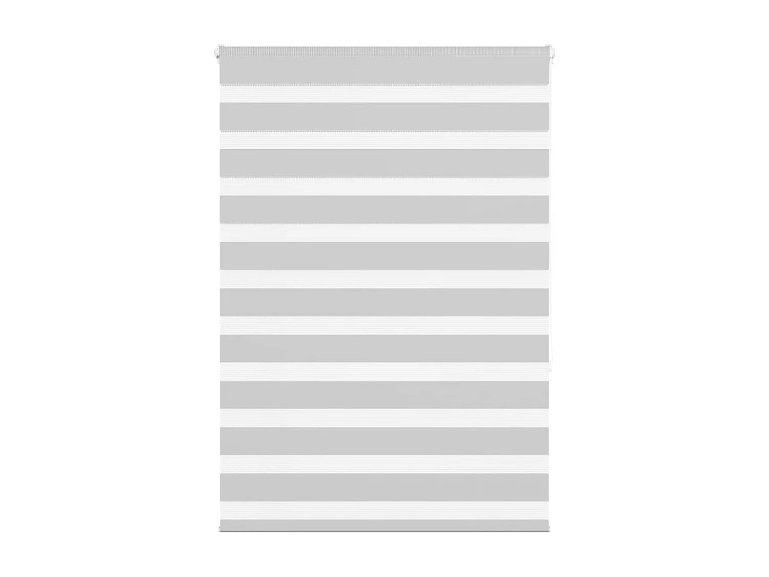 Zebra rolgordijn 105x150 cm stofbreedte 100,9 cm lichtgrijs