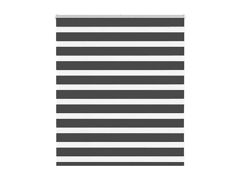 Estor cebra negro 120x100 cm tejido ancho 115,9 cm poliéster