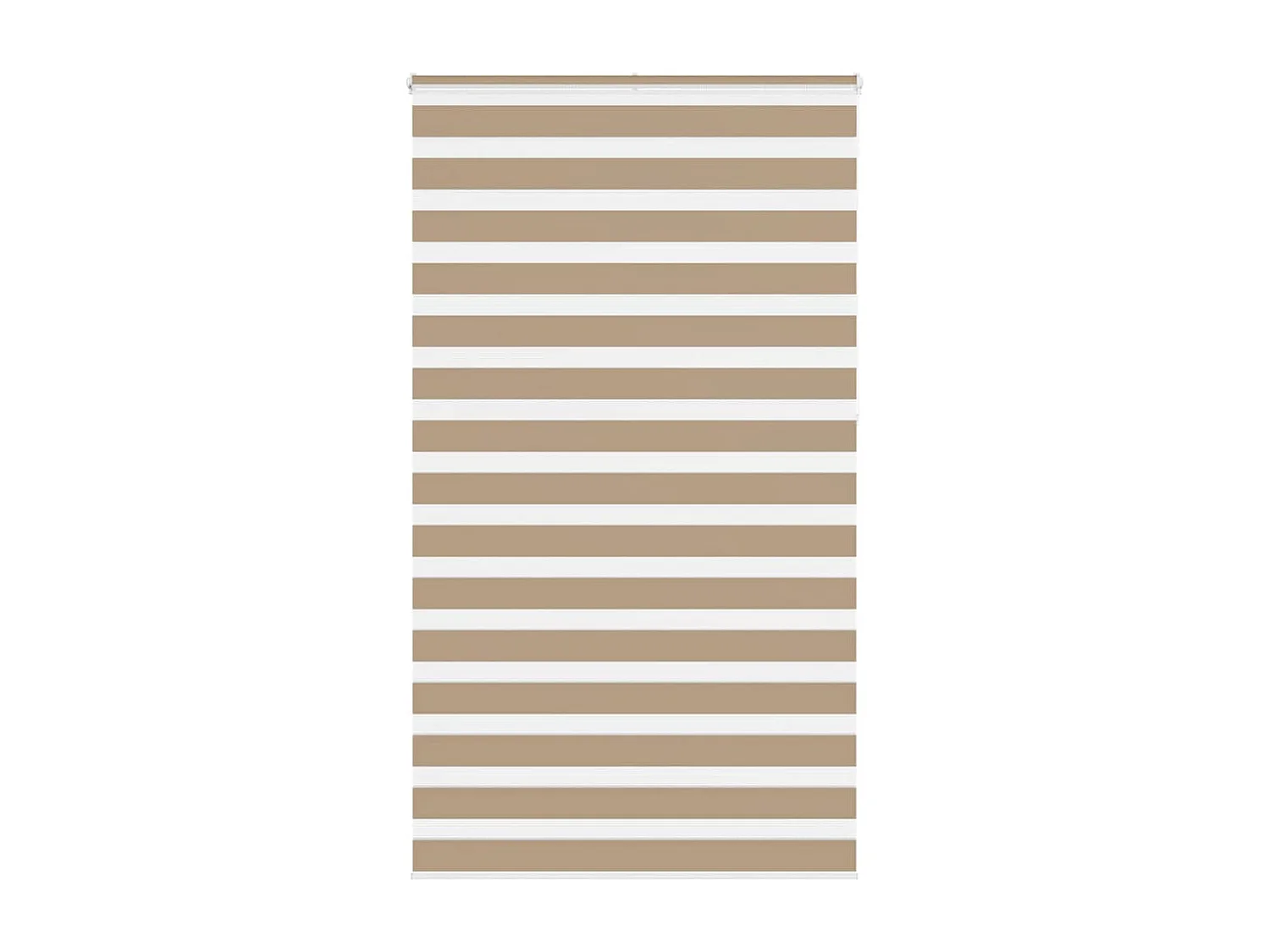 Zebra Blind 130x230 cm stofbreedte 125,9 cm polyester zandbruin