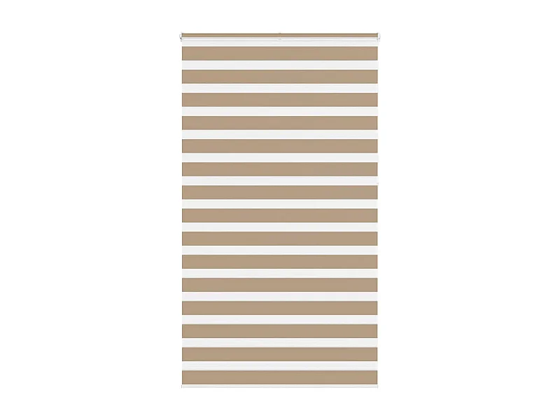 Zebra Blind 130x230 cm stofbreedte 125,9 cm polyester zandbruin