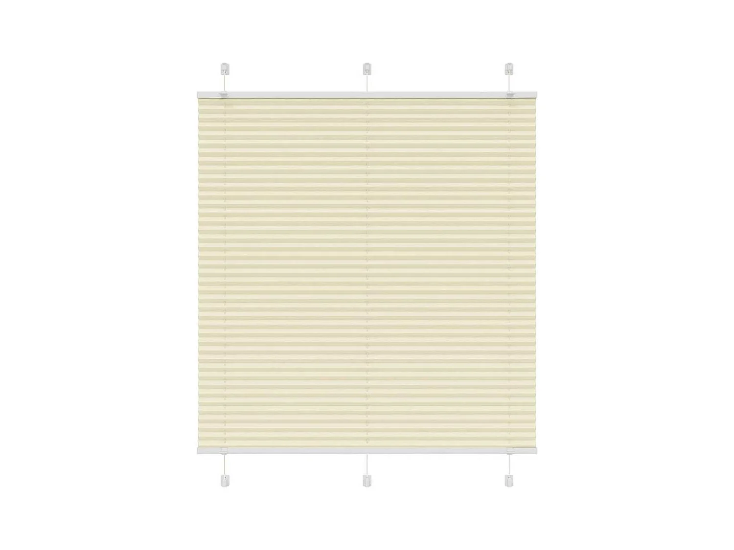 Store plissé crème 120x100cm largeur du tissu 119,4cm polyester