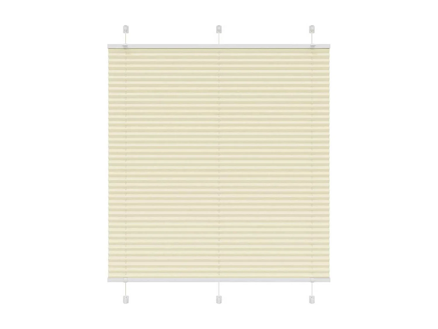 Store plissé crème 120x100cm largeur du tissu 119,4cm polyester