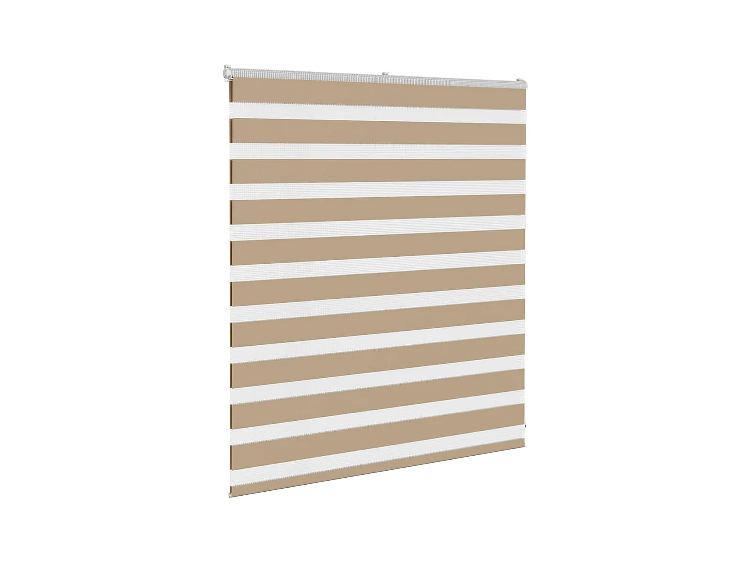 Zebra Blind 120x100 cm stofbreedte 115,9 cm polyester zandbruin