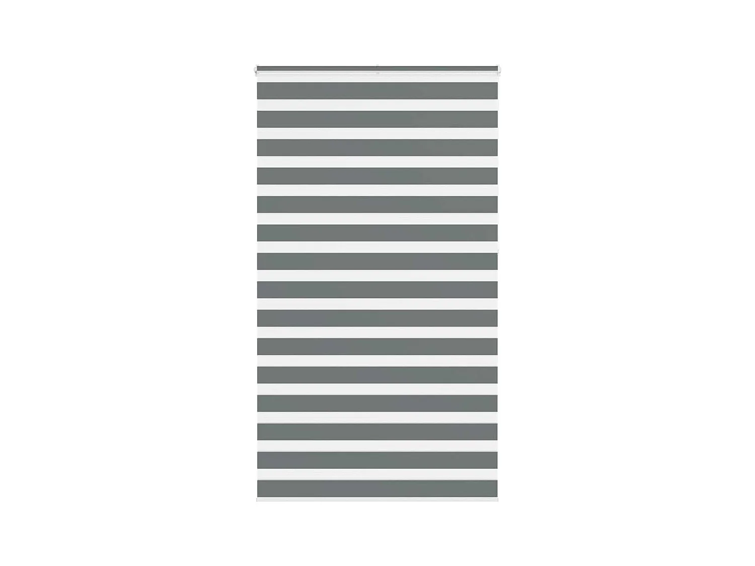 Zebra rolgordijn 135x230 cm stofbreedte 130,9 cm donkergrijs