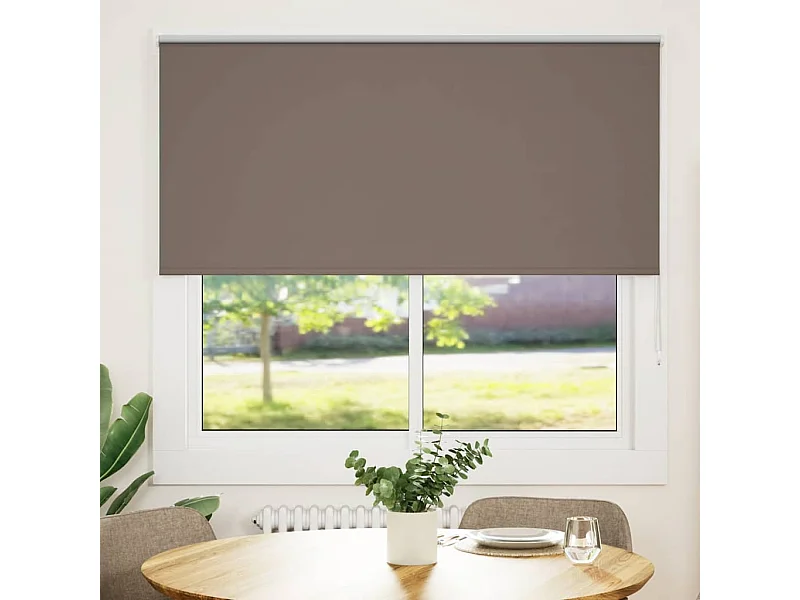 Estor Enrollable Opaco Color Café 160x175 cm Tela Ancho 156,6cm