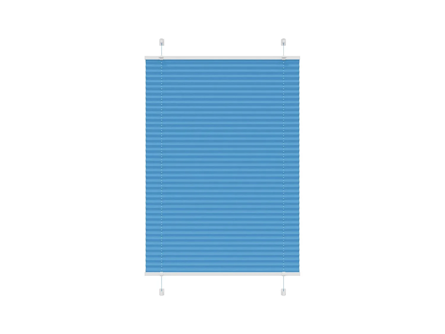 Store plissé bleu 90x150 cm largeur du tissu 89,4 cm polyester