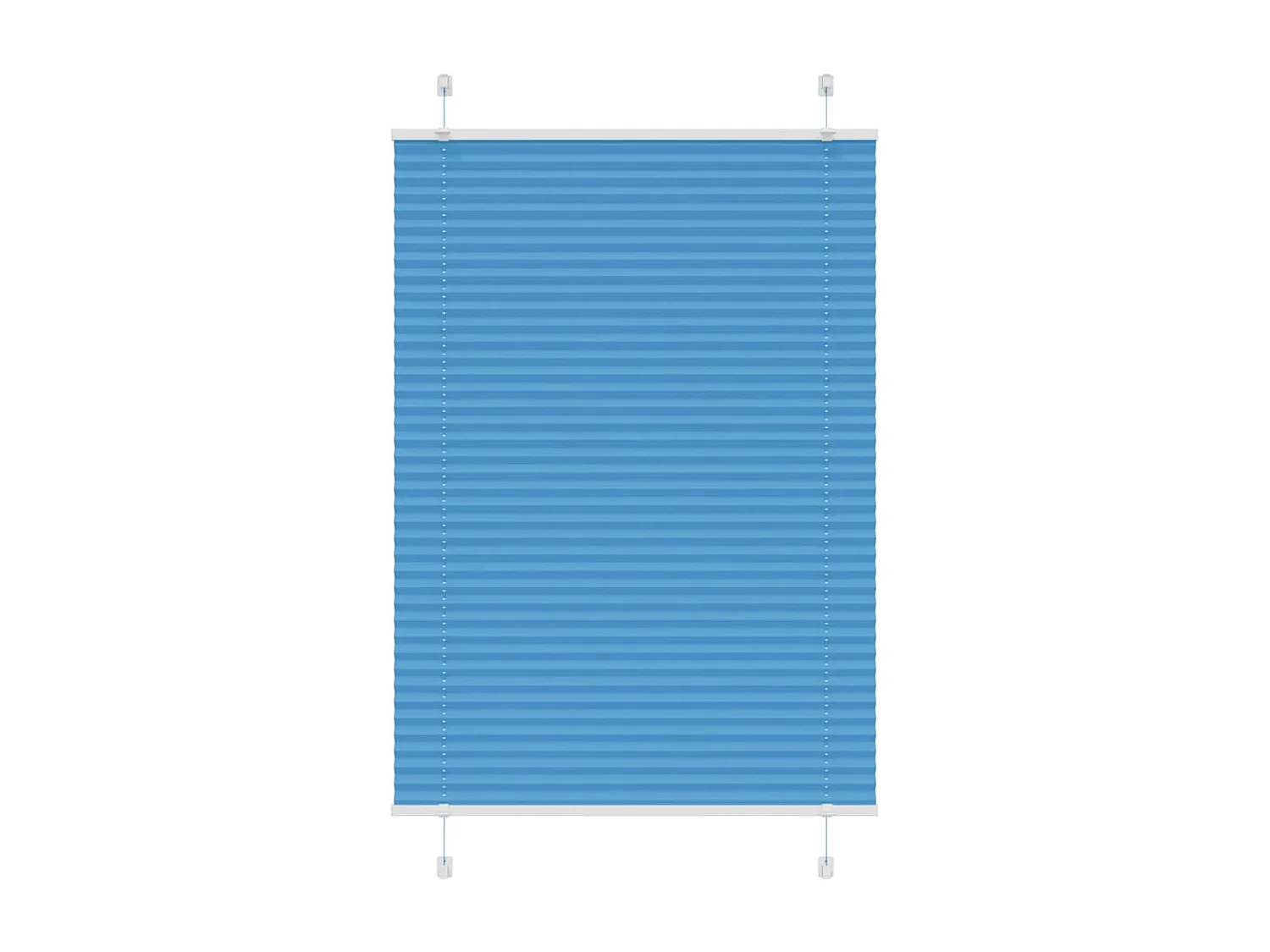 Store plissé bleu 90x150 cm largeur du tissu 89,4 cm polyester