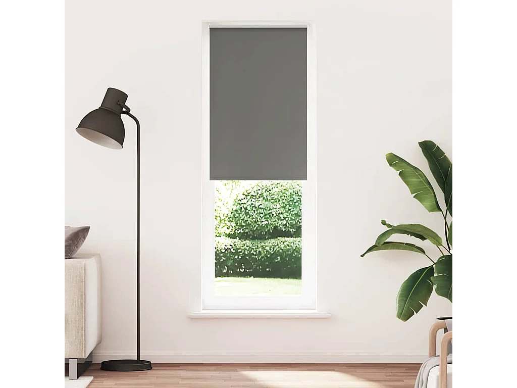 Estor Enrollable Opaco gris 80x210 cm Tela Ancho 75,7 cm