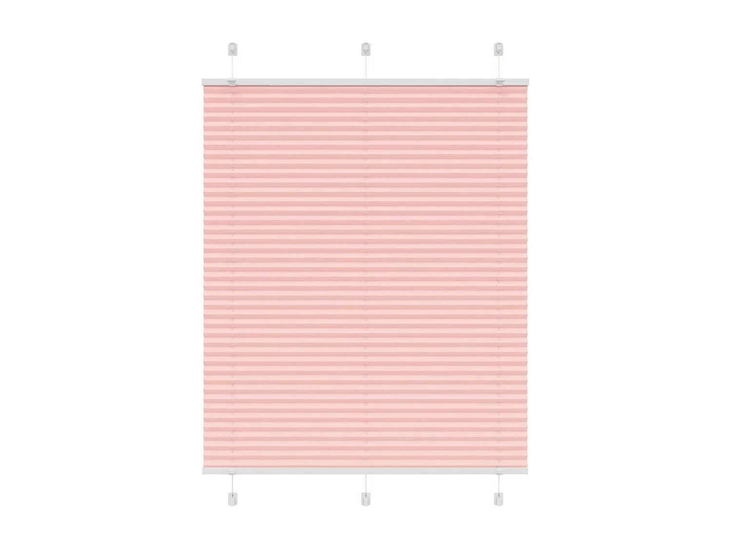 Store plissé rose 105x150 cm largeur du tissu 104,4cm polyester