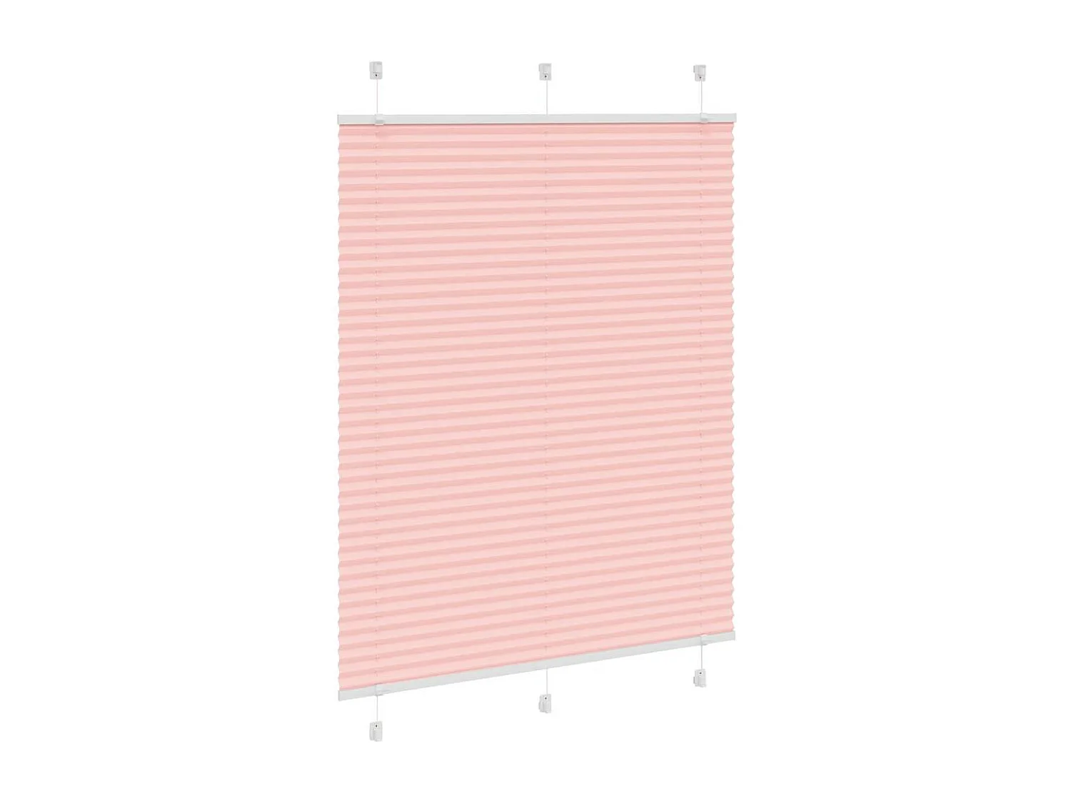 Store plissé rose 105x150 cm largeur du tissu 104,4cm polyester