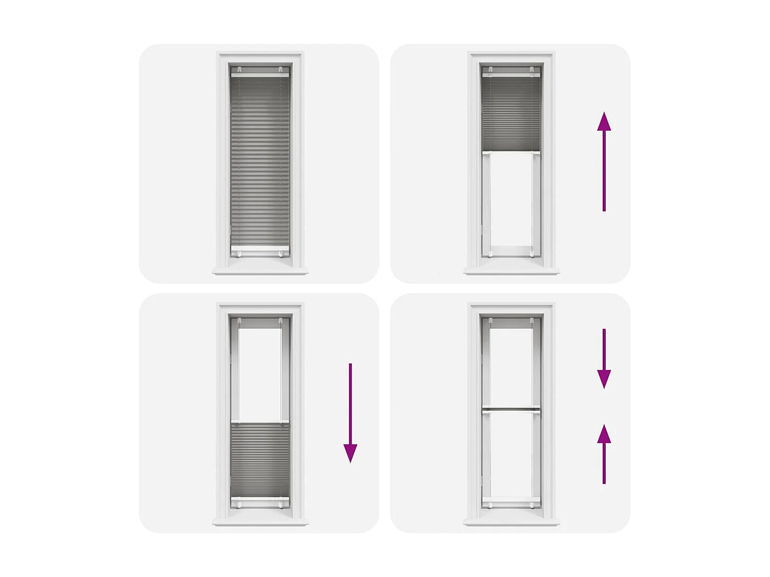 Estor Plisado Antracita 40x100 cm Tela Ancho 39,4 cm Poliéster