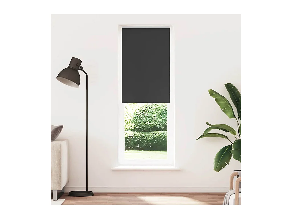 Estor Enrollable Opaco negro 85x210 cm Tela Ancho 80,7 cm