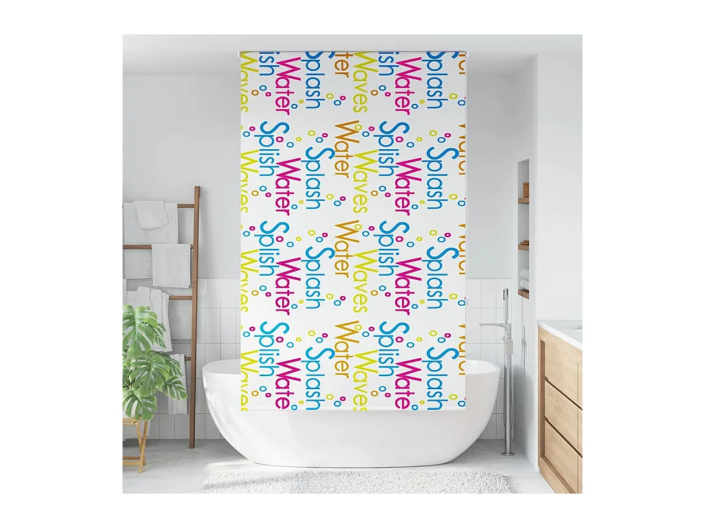 Store enrouleur de douche 140x240 cm largeur du tissu 136 cm