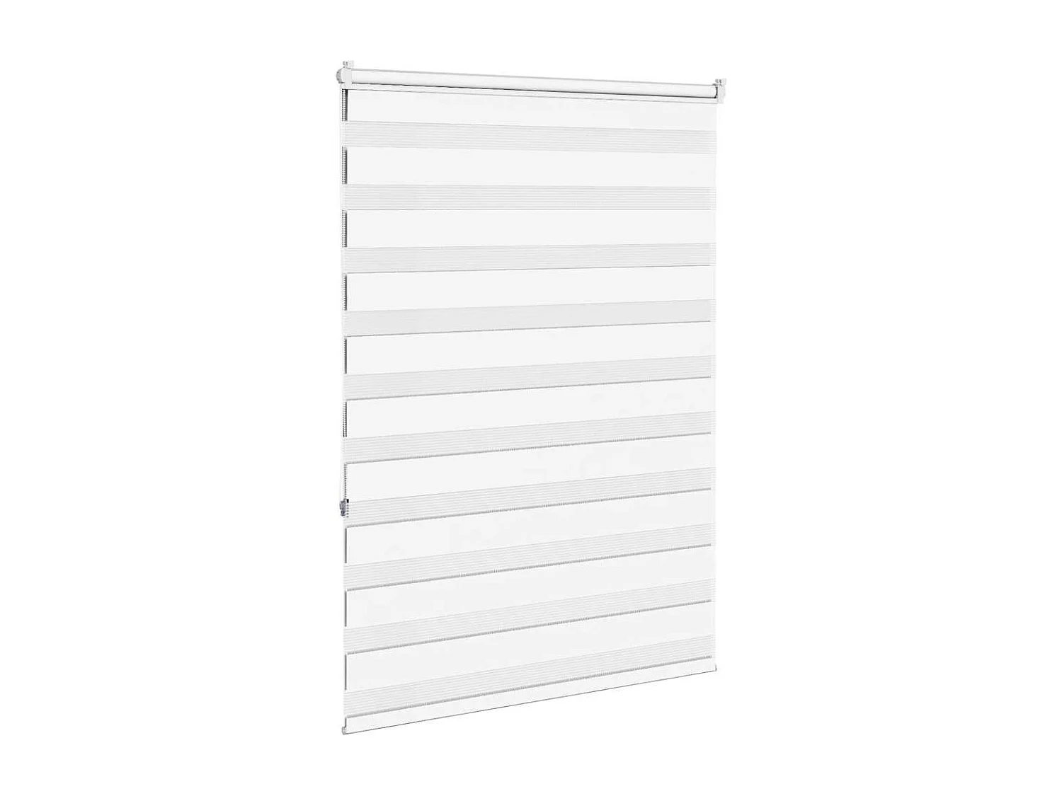 Estor cebra blanco 115x150 cm tejido ancho 110,9 cm poliéster