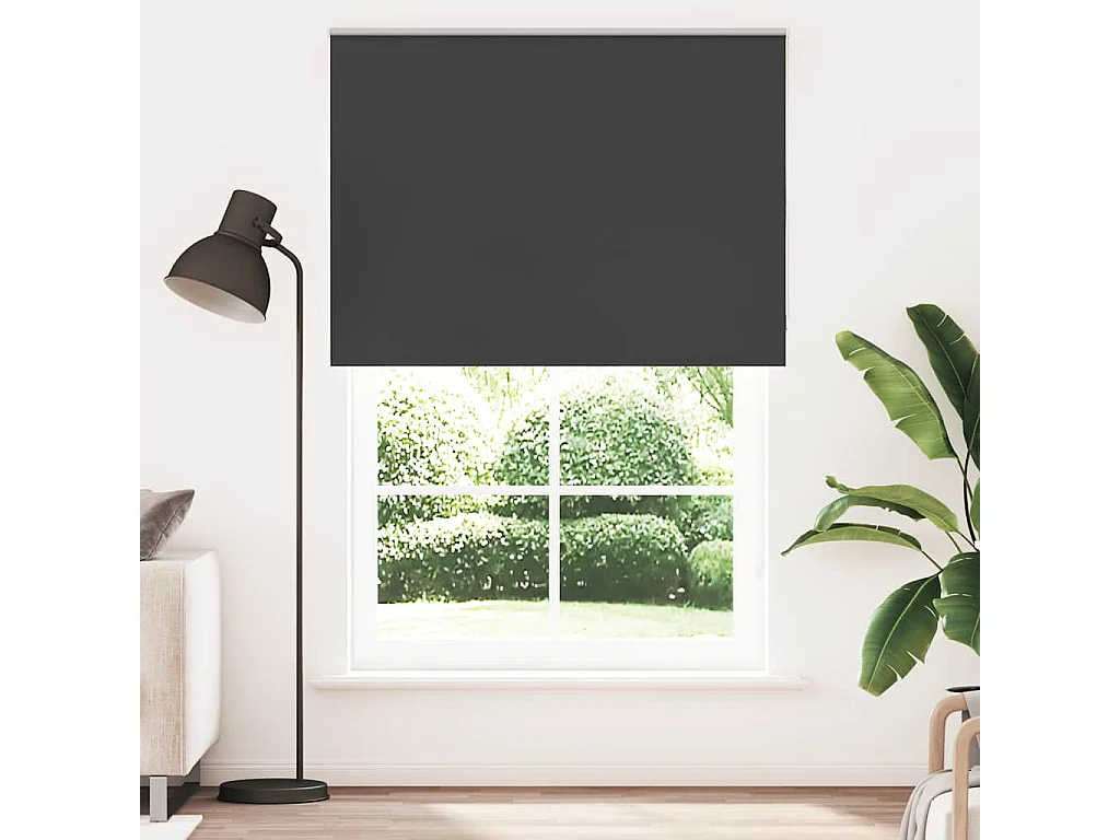 Estor Enrollable Opaco negro 150x210 cm Tela Ancho 146,6 cm